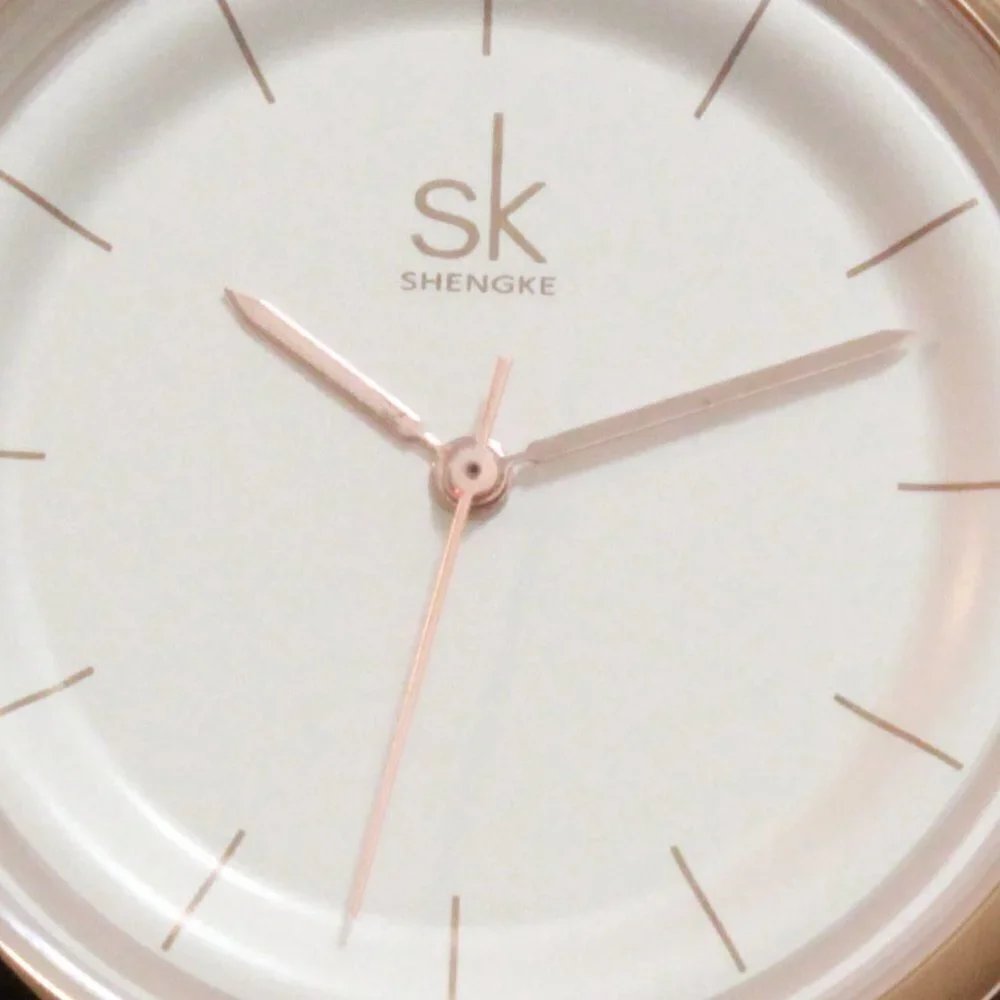 Ladies Dress Quartz Watch White Dial Grey Strap 38mm